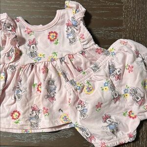 Disney Minnie Mouse Pink Baby Outfit